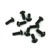 UK-M4x10mm Button Head Screws (black, 10pcs) TEKNO-RC
