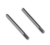 UK-Shock Shafts (3.5mm OD, 57mm long, 3.5mm thread, 2pcs) TEKNO-RC