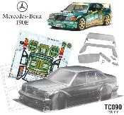 UK-1/10 Benz 190E DIEBELS 190mm (unpainted) TEAM C