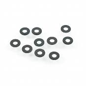 UK-M2.6×6.0x0.5mm Washer (black, 10pcs) TEKNO RC