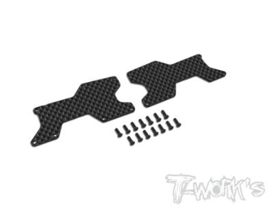 UK-Graphite Rear A-arm Stiffeners 2.0mm ( For HB Racing D8 WS ) T-WORK'S