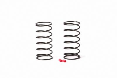 UK-1/10 Front Shock Spring-Red PR RACING