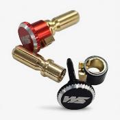 UK-Lockdown Heatsink Bullet Plug Grips with 5mm Bullets (Black/Red) WS-LINE