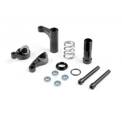 UK-Servo saver for semi-split bulkhead graphite set X-RAY