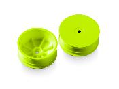 UK-2WD Front Wheel Aerodisk with 12mm Hex - Yellow - Hard (2)- XRAY