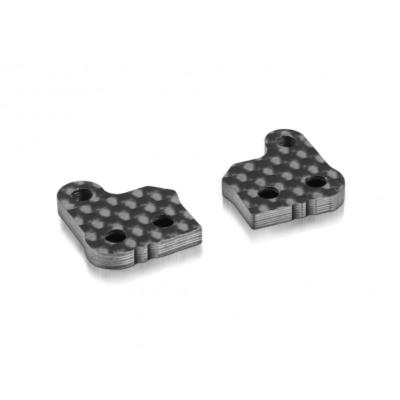 UK-Graphite Extension for Alu Steering Block 2.5mm- 2 Slots (1+1) X-RAY